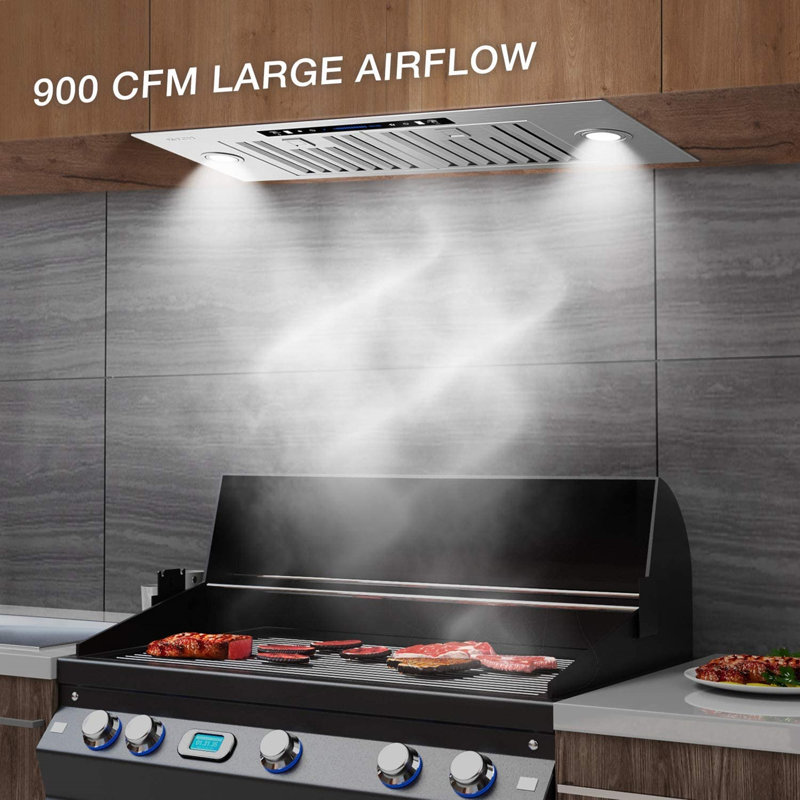 IKTCH 900 Cubic Feet Per Minute CFM Ducted Insert Range Hood with